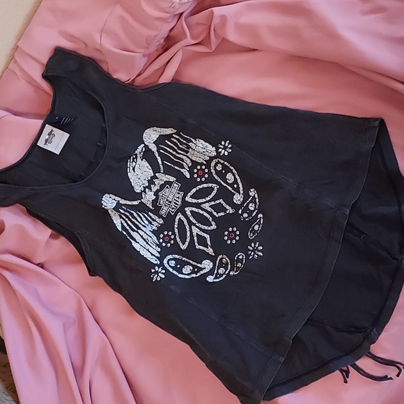 Harley Davidson fringe top - Picture 7 of 8